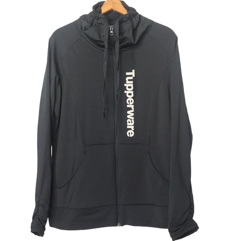 Tupperware 70 Years Of The Party Spor-tek Women's XXL Sweatshirt Rouched Black